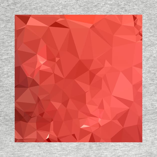 American Rose Red Abstract Low Polygon Background by retrovectors